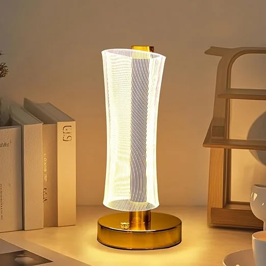 Modern Gold Base LED Table Lamp - Stylish & Versatile
